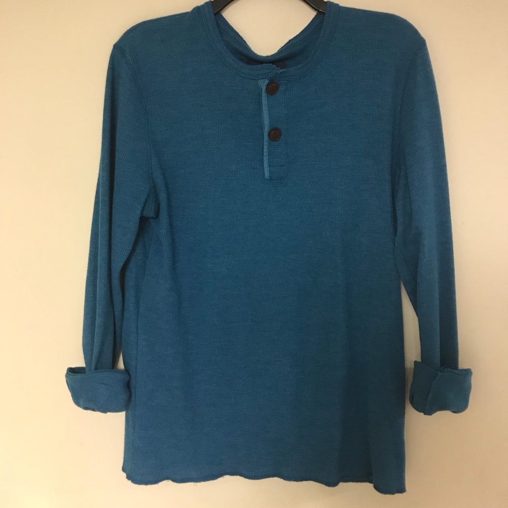 Comfy Blue Knit Shirt